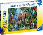 Puzzle pentru Copii XXL Ελέφαντες pentru 7++ Ani 150buc Ravensburger