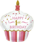 Balloon Foil Jumbo Birthday-Celebration Pink 91cm