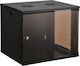 Safewell Монтиран на стена Рак кабинет 15U 60x45x77см Черен SMC6415