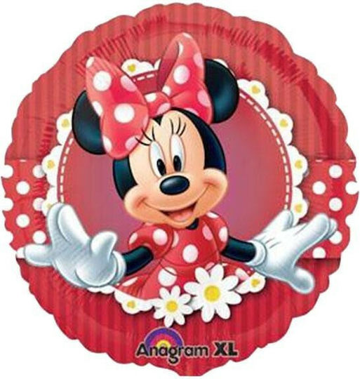 Balloon Foil Minnie Round Red Mouse 45cm