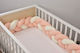 Baby Oliver Braided Crib Bumper Inside White 24x200cm