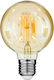 GloboStar Edison Retro LED крушка 12W 137mm за фасунга E27 и форма G95 Топло бяло 1260лм Димируем