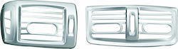 Niken Car Dashboard Decoration Renault Clio Air Vent Decoration in Silver Color NKN-10490078