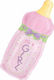 Balloon Foil Jumbo Girl Birth Pink 78cm