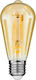 GloboStar Edison Retro LED Bulb 8W 145mm for Socket E27 and Shape ST64 Warm White 840lm Dimmable