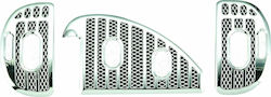 Niken Car Dashboard Decoration Decorative Ventilation Cover Citroen Saxo 3T in Silver Color NKN-10490029