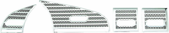 Niken Car Dashboard Decoration Decorative Air Vent Trim Bmw E36 1994-1999 4pcs in Silver Color NKN-10490026