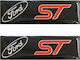 Race Axion Auto-Emblem-Dekoration Ford ST Schraubembleme für Epoxidharz-Fußmatten 10x3cm 2 Stück in Schwarz Farbe LOGO.FORD/1-RXCCA