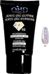 QBD Acrygel Glitter 02 Πολύχρωμο 15ml QBD Acrygel Glitter 02 Πολύχρωμο 15ml