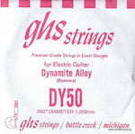 GHS Strings Single Nickel Plated Steel String for Electric Guitar Boomers Dynamite Alloy .050"