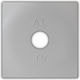 Adeleq TV-Antenna Socket Front Socket in Silver Color 15-0716