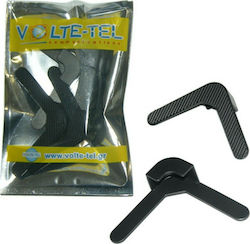 Volte-Tel Corner Clip with Velcro 4pcs Accesoriu de caz pentru Tabletă