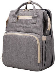 Diaper/Crib Backpack Grey 32x41cm.