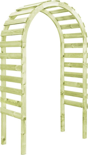 Αψίδα Κήπου από Ξύλο σε Μπεζ Χρώμα 130x60x230cm