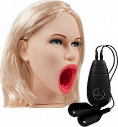Nanma Vibrating Deep Throat Doll Head Masturbator με Δόνηση