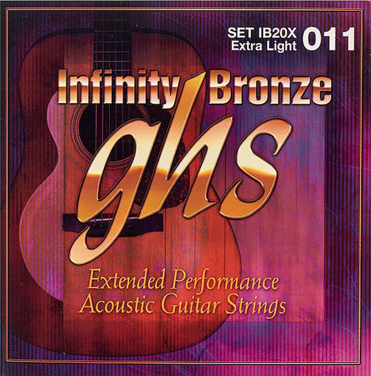 GHS Strings Infinity Einstellen Bronze Akustikgitarrensaiten 11 - 50" Extra Light