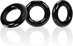 Oxballs Willy Rings Black 3pcs