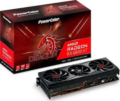 PowerColor Radeon RX 6800 XT 16GB GDDR6 Red Dragon Κάρτα Γραφικών