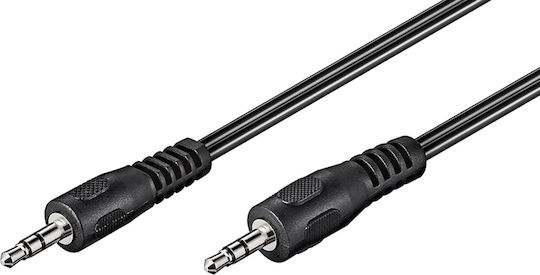 Goobay Καλώδιο Ήχου 3.5mm male - 3.5mm male Μαύρο 2.5m 50449