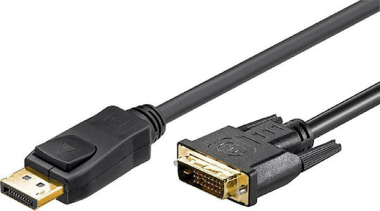 Goobay Кабел DVI-D мъжки - DisplayPort мъжки 3м Черен (51962)