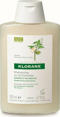 Klorane Almond Milk Σαμπουάν για Όγκο για Εύθραυστα Μαλλιά 200ml