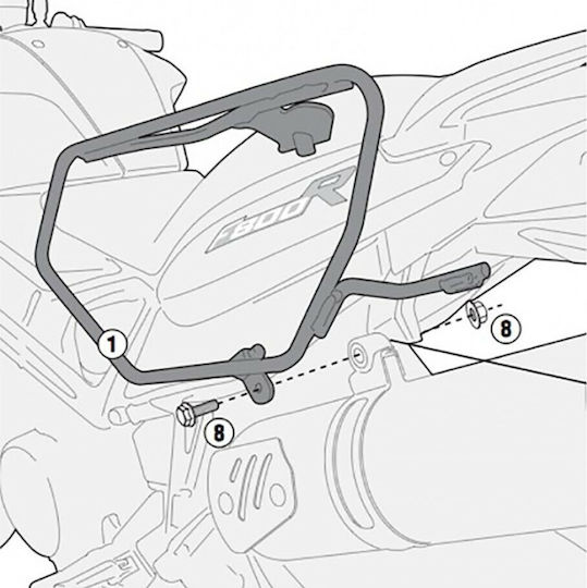 Givi Πλαϊνές Βάσεις για BMW F 800 BMW F 800 2009-2011