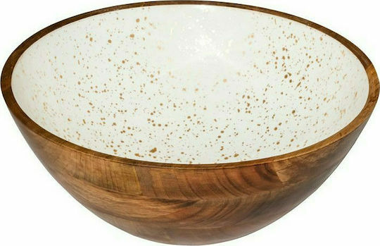 Ready Salatschüssel Hölzernes White 30x30x10cm 1Stück