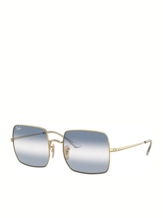 Ray Ban Square Women's Sunglasses with Gold Met...
