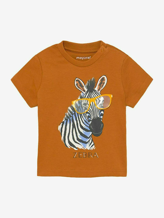 Παιδικό T-shirt Καφέ Play Zebra