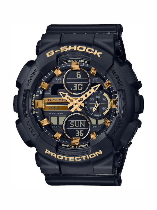 Casio G-Shock Analog/Digital Men's Watch 45.9mm Chronograph Battery with Black Rubber Strap