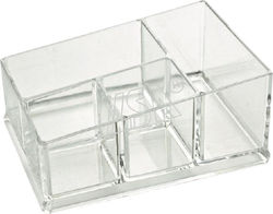 ILSA Plastic Bar Organizer with 4 Compartments with Dimension 19.5x14.5x8.5cm