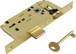 Martin Recessed Lock Mesoportas with Cylinder Gold