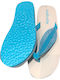 Noi Di Notte PF1744 Women's Flip Flops Light Blue