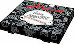 Disposable Pizza Paper Box 26x26x4.2cm 100pcs Bon Appetit