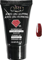QBD Acrygel Glitter 11 Diamond 11 15ml