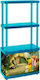 Winnie Bücherregal Boden Hellblau 60x34x131cm