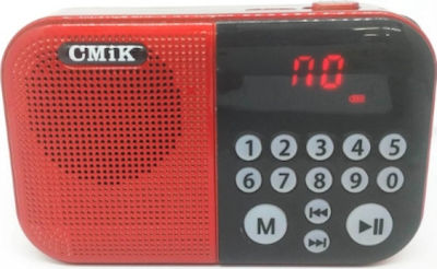 CMIK MK-109E Radio portabil Reîncărcabil cu USB Roșu