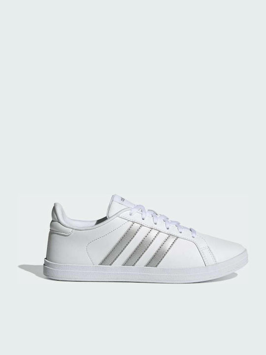 Adidas Courtpoint Γυναικεία Sneakers Cloud White / Silver Metallic / Dove Grey