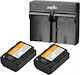 Jupio Double Battery Charger NP-FZ100 Compatible with Sony