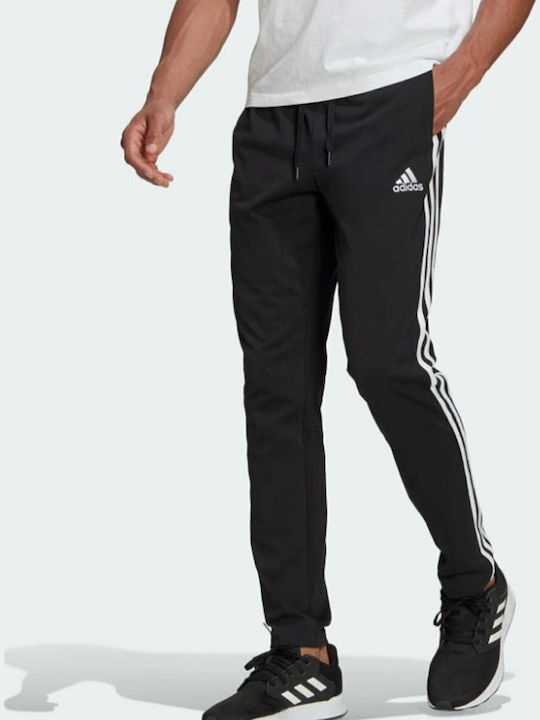 adidas Essentials 3 Stripes AEROREADY Jogger Pants Black