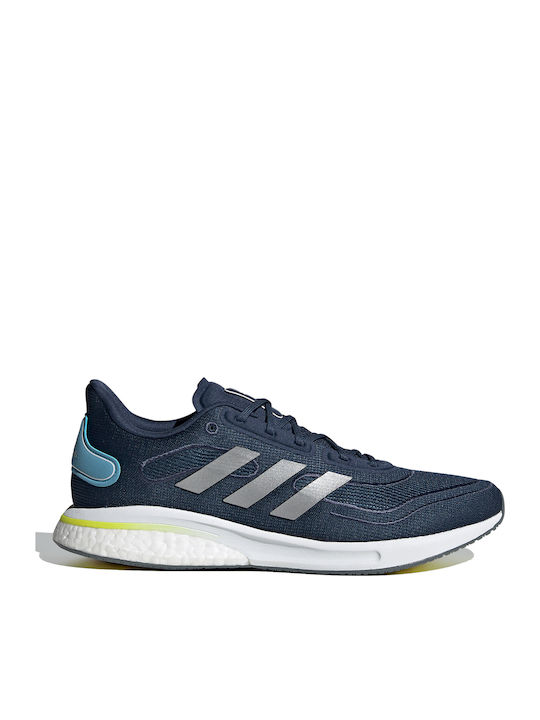 Adidas Supernova + Ανδρικά Αθλητικά Παπούτσια Running Crew Navy / Silver Metallic / Hazy Blue