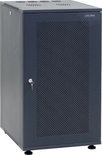 Central Cu picioare Cabinete Rack 15U με Διάτρητη Πόρτα 54x60x71cm Negru 9800 3 600 15/C