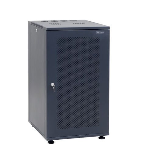Central С крака Рак кабинет 9U с перфорирана врата 54x60x45.5см Черен 9800 3 600 09/C