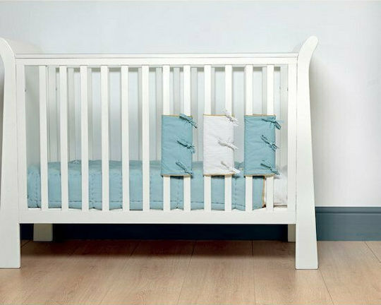 Mamas & Papas Welcome To The World Crib Bumpers Classic for the Crib Rails Light Blue 24x40cm