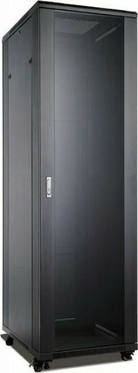 Safewell Επιδαπέδια Καμπίνα Rack 42U 60x80x205.5cm Μαύρο SNB6842IK