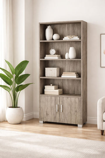 No 12 Bibliotecă pardoseală Lemn Ash 75x30x180cm