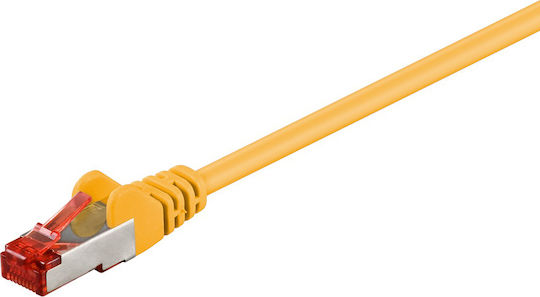 Goobay S/FTP Kat.6 Gigabit Netzwerkkabel Ethernet 0.25m Gelbes