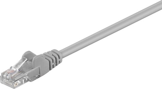 Goobay U/UTP Cat.5e (Gigabit) Καλώδιο Δικτύου Ethernet 1.5m Γκρι