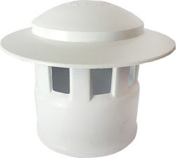 Fasoplast Plastic Ventilation Cap with Output 100mm White ΕΑΛΚΠ100