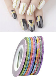 AGC Nail Art Tape in Various Colors 6pcs 40502091-2